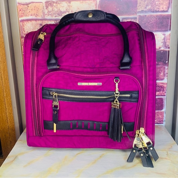 Steve Madden Bags Steve Madden Purple Nylon Wheeled Pull Along